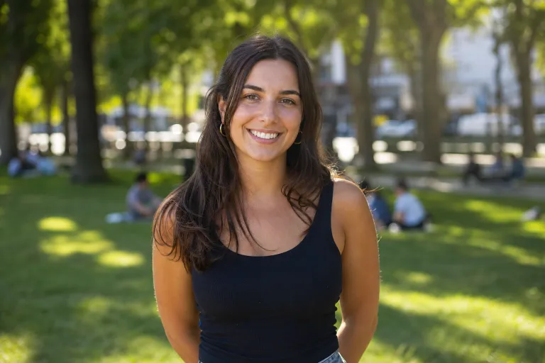 Input photo — portrait of a woman