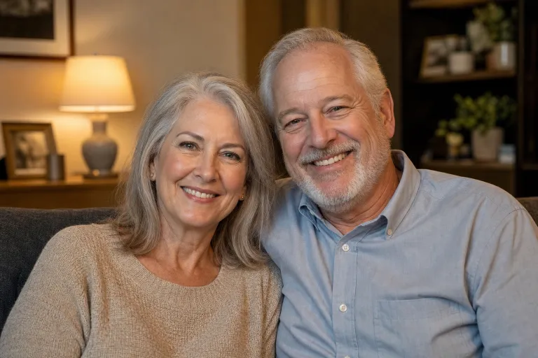 Input photo — older couple