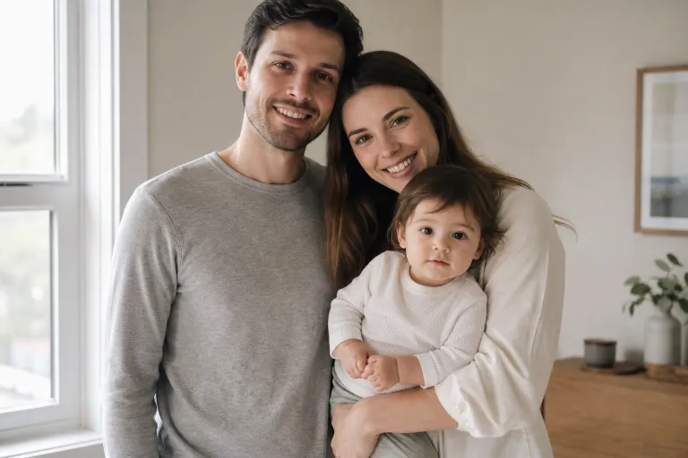 Input photo — young family